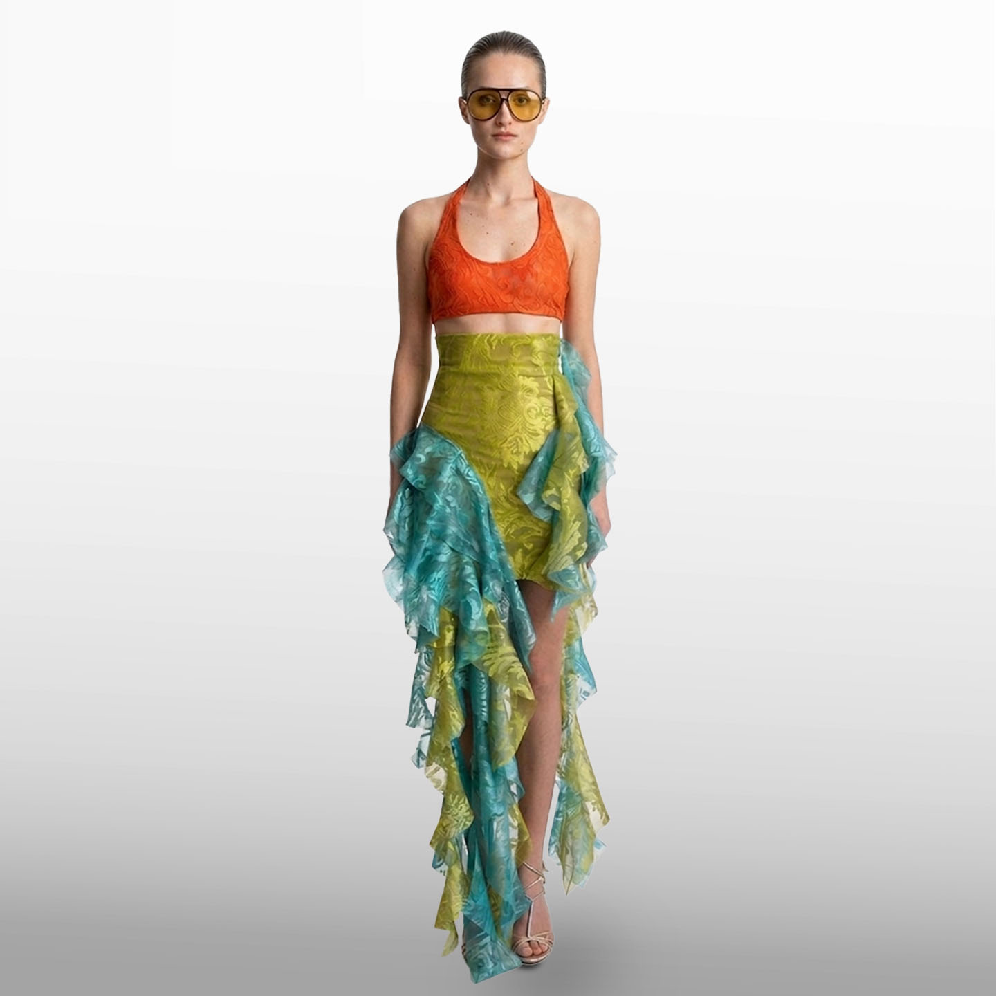 RUFFLE SKIRT